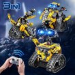 画像1: 520個RC変形ロボット掘削機レーシングカー建設玩具 S22d7791912133 (1)