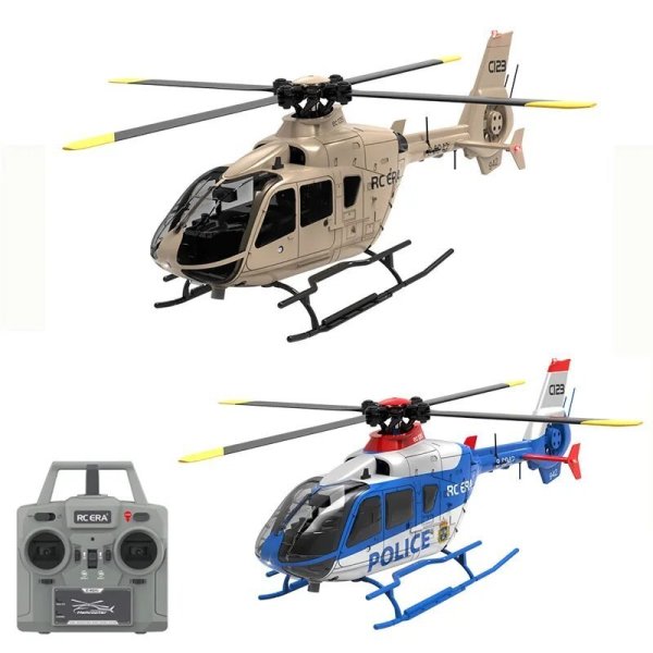 画像1: C123 RCヘリ EC135 ブラシレス ダイレクトドライブ 3D飛行 光学フロー おもちゃ S22d7823449950 (1)