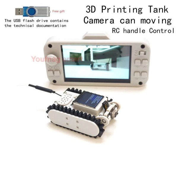 画像1: [RCで調整] パイプライン検査ワイヤレスビデオカートラックRCロボットカメラメーカーティーチングEsp32スキャンコードネットワーキングDIYプログラムおもちゃ S22d7833791815_5 (1)