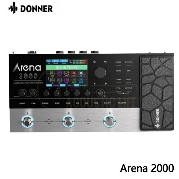 画像1: Donner Arena2000 ギター マルチエフェクター 278種類 エフェクト IR AMP ドラムルーパー MIDI アプリ対応 S22d7857235254 (1)