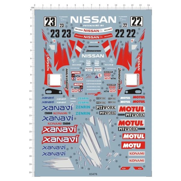 画像1: 1/24 スカイライン GT-R R34 ザナヴィ 模型 水転写デカール付属 S22d7892553949 (1)