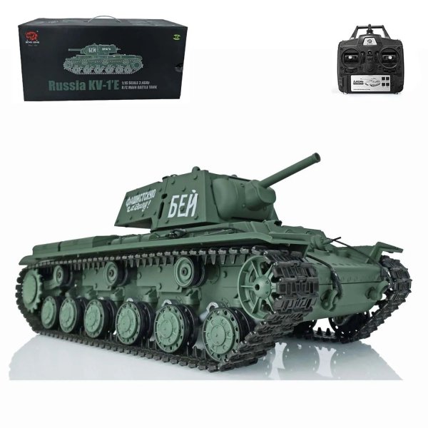 画像1: 2.4G Heng Long 1/16スケール RCタンク 7.0 プラスチックバージョン ソビエト KV 1 RTRモデル 3878台モデル TH17461 S22d7908341154 (1)