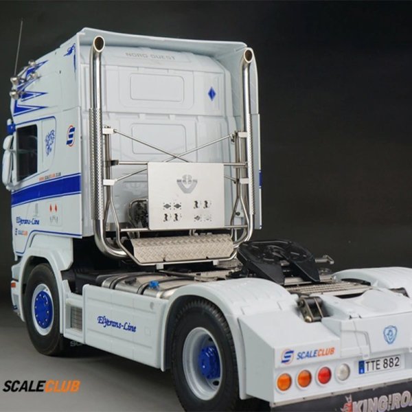 画像1: 1/14 RCトラック V8排気管 ステンレス ユーロスタイル スカニア ベンツ DIY S22d7965934154 (1)