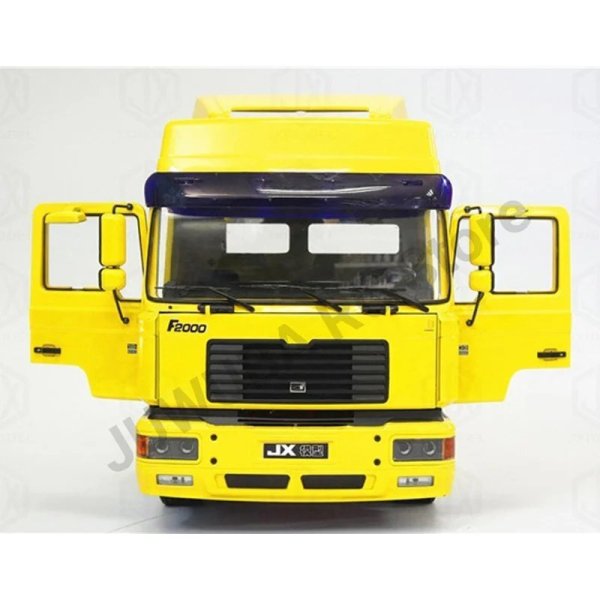 画像2: グレーキットバージョン: 1/14 RC 4X2 MAN F2000 キットバージョン JXModels 金属製トラクタートラック 開閉可能なドア 1:14 RC トラック トレーラー ティッパー DIY グレーキットバージョン S25d7990790846 (2)