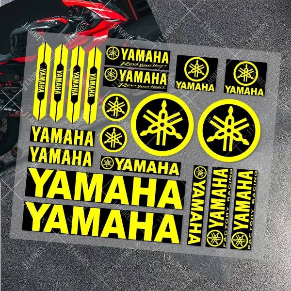 画像3: ビニール製バイクステッカー ヤマハ ステッカー ロゴ デカール YAMAHAS バイク ヘルメット 車 MT 07 09 R1 R3 R6 NMAX TMAX XMAX TENERE 700 JOG S20d8036513459 (3)