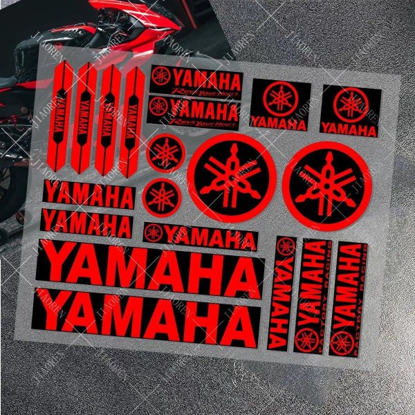 画像4: ビニール製バイクステッカー ヤマハ ステッカー ロゴ デカール YAMAHAS バイク ヘルメット 車 MT 07 09 R1 R3 R6 NMAX TMAX XMAX TENERE 700 JOG S20d8036513459 (4)