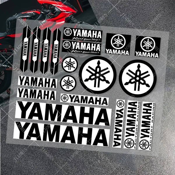 画像6: ビニール製バイクステッカー ヤマハ ステッカー ロゴ デカール YAMAHAS バイク ヘルメット 車 MT 07 09 R1 R3 R6 NMAX TMAX XMAX TENERE 700 JOG S20d8036513459 (6)