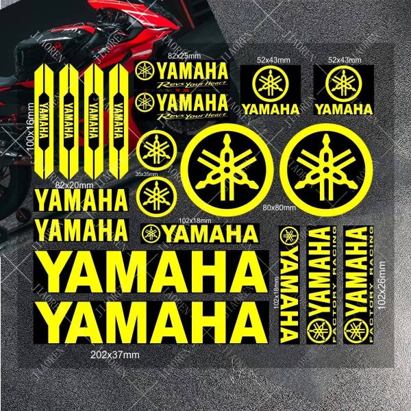 画像9: ビニール製バイクステッカー ヤマハ ステッカー ロゴ デカール YAMAHAS バイク ヘルメット 車 MT 07 09 R1 R3 R6 NMAX TMAX XMAX TENERE 700 JOG S20d8036513459 (9)