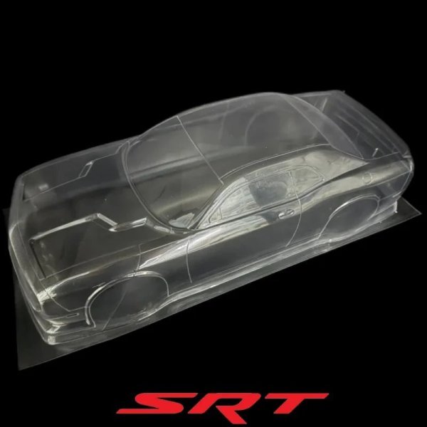 画像4: RC 1/10 PVC SRT チャレンジャー ヘルキャット ボディシェル 幅190mm ホイールベース260mm スポイラー付き 1/10 RCドリフト MST HSP REVED YOKOMO用 S25d8037087710 (4)