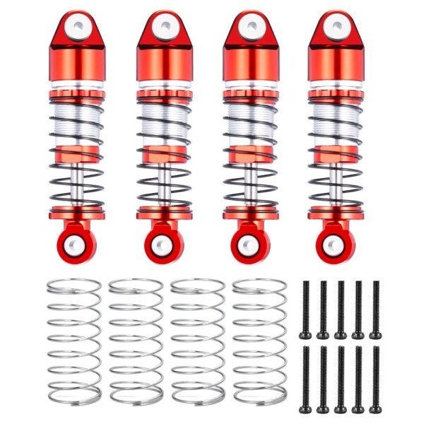 画像11: AXSPEED 4個 アルミ 33/36/38/43/48mm オイルショックアブソーバー ダンパー Axial SCX24 デッドボルト C10 ラングラー グラディエーター ブロンコ 1/24 RCカー用 S20d8094514360 (11)