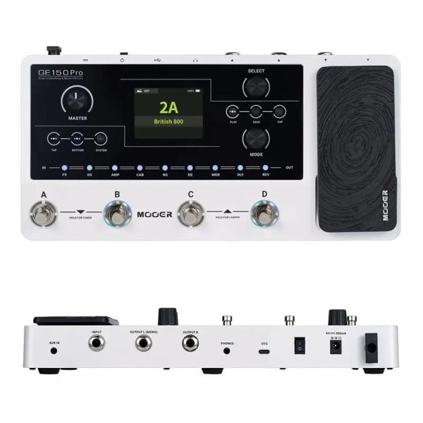 画像1: MOOER マルチエフェクトギターペダル GE150 Pro ギターアンプモデリング 4つのフットスイッチ付き IRローダー ギターアクセサリー S22d8144796705 (1)
