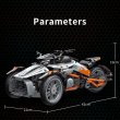 画像6: 1228個シティテクニカルRC機関車バイクMOCブロックモデル S22d8144964213 (6)