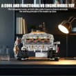 画像3: MOCテクニックV8エンジンモデルカー電動ビルディングブロック S22d8158457587 (3)