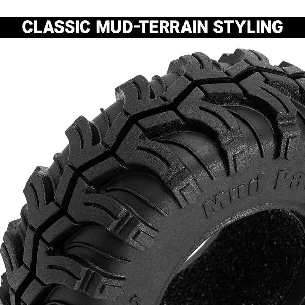 画像4: INJORA S5 1.3インチ マッド パウ タイヤ 64*24mm 1/24 1/18 RC クローラー (T1324) 4 個 S22d8182170400 (4)