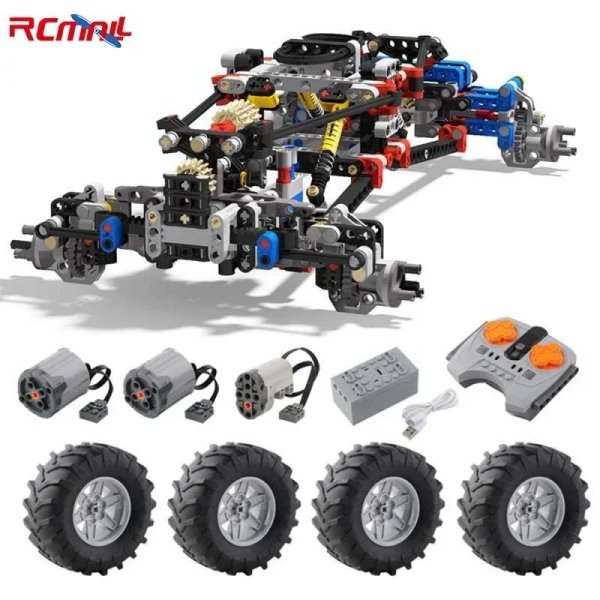 画像1: 4WDオフロード車 MOCパーツ レゴ互換 クライミングカー S22d8234617460 (1)