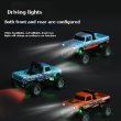 画像1: 1:64 ミニRCオフロードカー 合金製クール照明 衝撃吸収 子供向け デスクトップ玩具 ギフト S22d8237624829 (1)