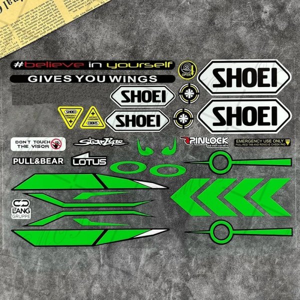 画像11: 反射ヘルメットステッカー バイザー 風防ガラスレンズ 防水デカール レーシング バイクアクセサリー 車 バイク SHOEI HJC KYT用 S20d8367611626 (11)