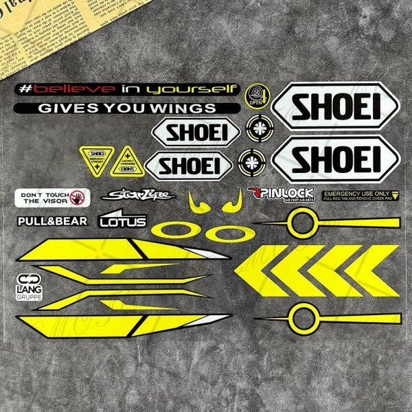 画像9: 反射ヘルメットステッカー バイザー 風防ガラスレンズ 防水デカール レーシング バイクアクセサリー 車 バイク SHOEI HJC KYT用 S20d8367611626 (9)