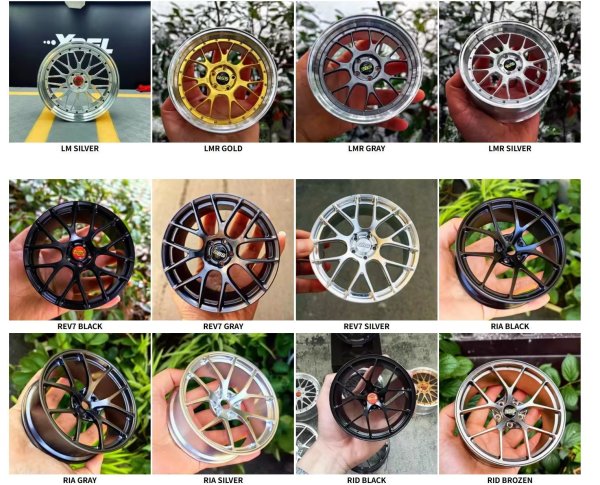 画像6: ダイキャストカーモデル金属BBS RAYSホイール改造卓上展示 S20d8384972312 (6)