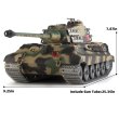 画像5: Heng Long RCタンク 1/16 ドイツ キングタイガー戦車モデル（金属製ロードホイール、スプロケットホイール、砲塔付き）（360°回転砲塔） S22d8389239910 (5)