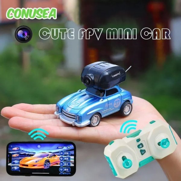 画像1: ミニRCカー カメラ HD Wi-Fi FPV ドリフト 軽音楽 男の子 S22d8389705671 (1)