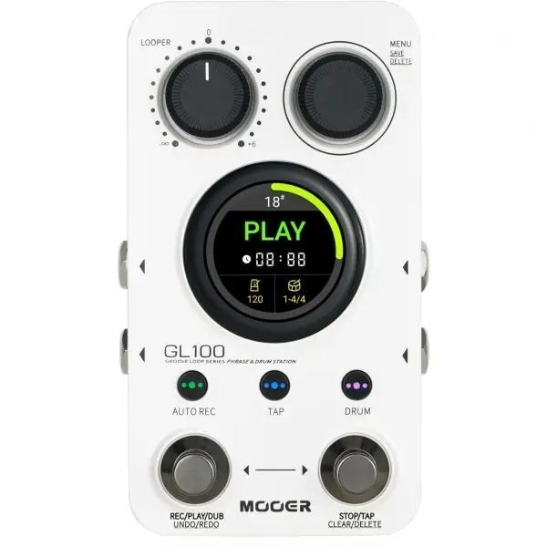 画像1: Mooer GL100 エレキギター モノブロックエフェクト デュアルストンプネイル ステレオフレーズループ 自動録音 100メモリポジション カスタム S22d8398545625 (1)