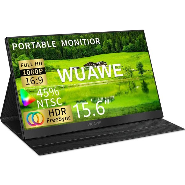 画像7: WF156-60B: 15.6インチ WUAWE ポータブルモニター ノートパソコン用 16:9 1080P 60HZ ゲーミング IPS ディスプレイ LCD FHD 外付け セカンドコンピュータスクリーン 携帯電話用 S25d8403964807 (7)