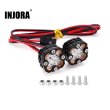 画像1: INJORA 2LED 超高輝度スクエア LED ライト 1/10 1/8 RC カー (アルミニウム、ホワイト) S22d8477828742 (1)