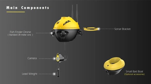 画像8: 水中4KカメラF1プロROVドローン追跡256G GPS 4軸プロペラ着脱式バッテリー潜水器材 S20d8517722428 (8)