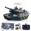 画像1: Heng Long 3809 1/24 ミニRCタンク Leopard2A5 リモートコントロールバトルタンクモデル BB 赤外線バトルパンツァー車両カーモデルおもちゃ S22d8563149628 (1)
