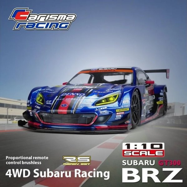 画像1: Carisma 1/10 スバル GT300 ラリーカー RC ブラシレス 高速四駆 S22d8582614736 (1)