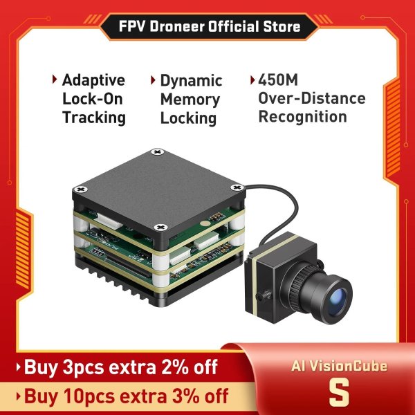 画像1: AI搭載FPVカメラ 追跡ロック ドローン空撮 VisionCude S S22d8590206946 (1)