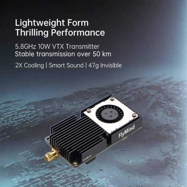 画像1: 5.8GHz 10W FPV VTX 80CH ドローン Mindvision S22d8603075547 (1)