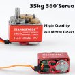 画像3: 35kgサーボ 360度連続回転サーボ デジタルコアレス 大トルク メタルギア TD 8135MG DIYロボット用 S22d8660093937 (3)
