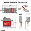 画像5: 35kgサーボ 360度連続回転サーボ デジタルコアレス 大トルク メタルギア TD 8135MG DIYロボット用 S22d8660093937 (5)