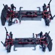 画像2: 1/10 RCカー オンロード 車体 フレーム 260mm ホイールベース 4WD 駆動系 レーシングカー パーツ アップグレード S20d8664531633 (2)