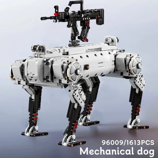 画像1: 1613個 RCロボット犬 MOCビルディングブロック 知育玩具 クリスマス S22d8670297874 (1)