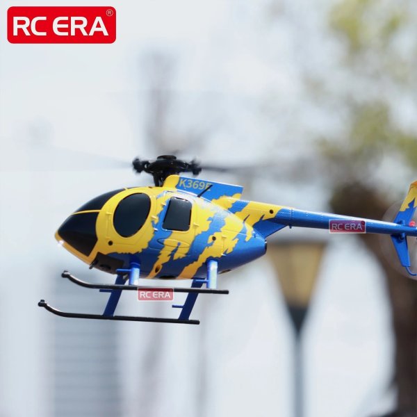 画像4: RC ERA C184 BNF ミニ MD500 ヘリ 光学フロー 100サイズ ジャイロ安定 4CH ラジコン機 S22d8674159113 (4)