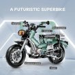 画像4: テクニカルバイク MOC 組立キット 可動部アイデア満載 S22d8703316416 (4)