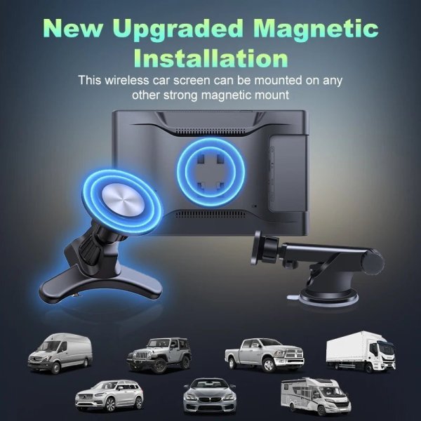 画像4: 7インチリアカメラ CarPlay AI 画面 IPS タッチ GPS ナビ Bluetooth 横縦表示 S20d8721255625 (4)