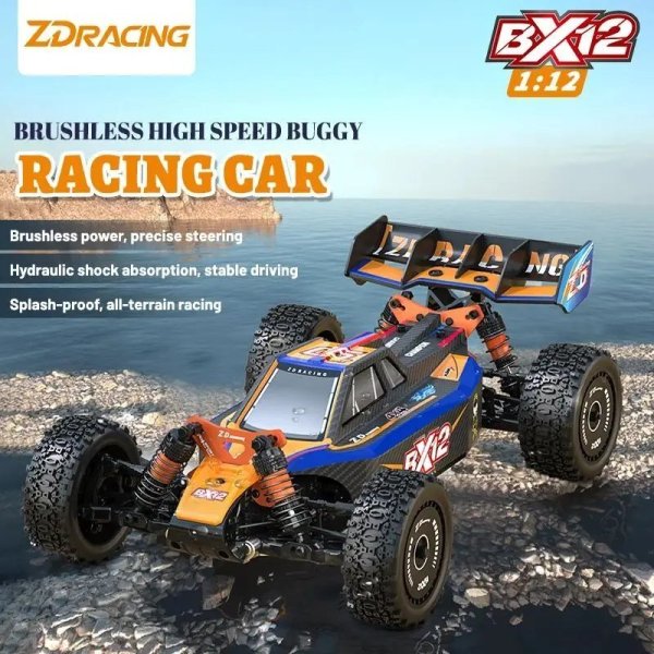 画像1: ZD Racing RCカー レーシング BX 12 1/12 ブラシレス 2.4GHz 70KM/H 高速リモートコントロール レーシングバギー車両 大人 子供用 おもちゃ S22d8728783406 (1)