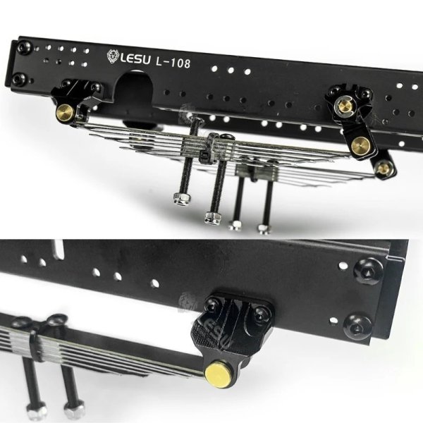 画像5: X-8011: RC 1/14 モデルトラック パワーフロントアクスル リーフスプリング フロントサスペンション LESU X-8011 タミヤ 1/14 RC トラクタートラックパーツアクセサリー S25d8767188715 (5)