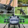 画像4: Yuxiang F09V 6CH ブラックホーク ラジコンヘリ UH60 模倣 武装ヘリ 模型 飛行玩具 S22d8775149373 (4)