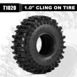 画像3: INJORA S5 1.0インチ クリングオンタイヤ 64×24mm 1/18 1/24 RCクローラー用 S22d8790698262 (3)