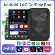 画像1: 2+16GB 3IN1 android14 ワイヤレス Carplay android Auto 2025 NewAdapter アップグレード プラグアンドプレイ Youtube Netflix ドングル ワイヤレス カー AI TV BOX S22d8802953490 (1)