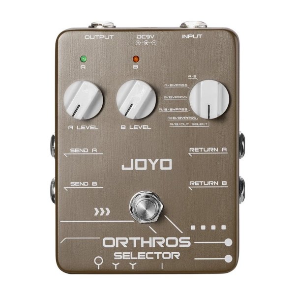 画像1: JOYO JF-24 Orthrosセレクターギターエフェクト6つのループモードと独立したコントロールチャンネルを備えたギターペダル、A/B 2ラインループ付き S22d8824146467 (1)