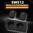 画像3: SWS12: 2025年新登場 M-VAVE WP-12 ワイヤレスイヤホンモニターシステム |  2.4G Hz 1T2Rシステム、超低遅延24時間再生 | 1800mAh充電ケース S22d8862406947 (3)