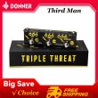 画像1: Donner X Third Man 3-in-1 アナログマルチエフェクトペダル - ディストーション/フェイザー/エコーギターエフェクト（アダプター付き）、ギターアクセサリー S22d8936232418 (1)