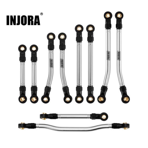 画像1: INJORA ステンレススチール製ハイクリアランスリンク&ステアリングリンクセット 1/18 HPI Venture18用 S22d8936402395 (1)
