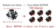 画像1: [アーム付きMG996R] 6自由度ロボットアーム DIYキット 金属フレーム 高精度 S22d8975961199 (1)